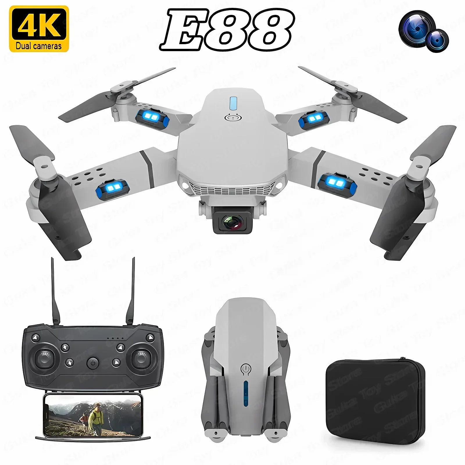 Drone Racing Camera - E88 Pro WIFI FPV الطائرة بدون