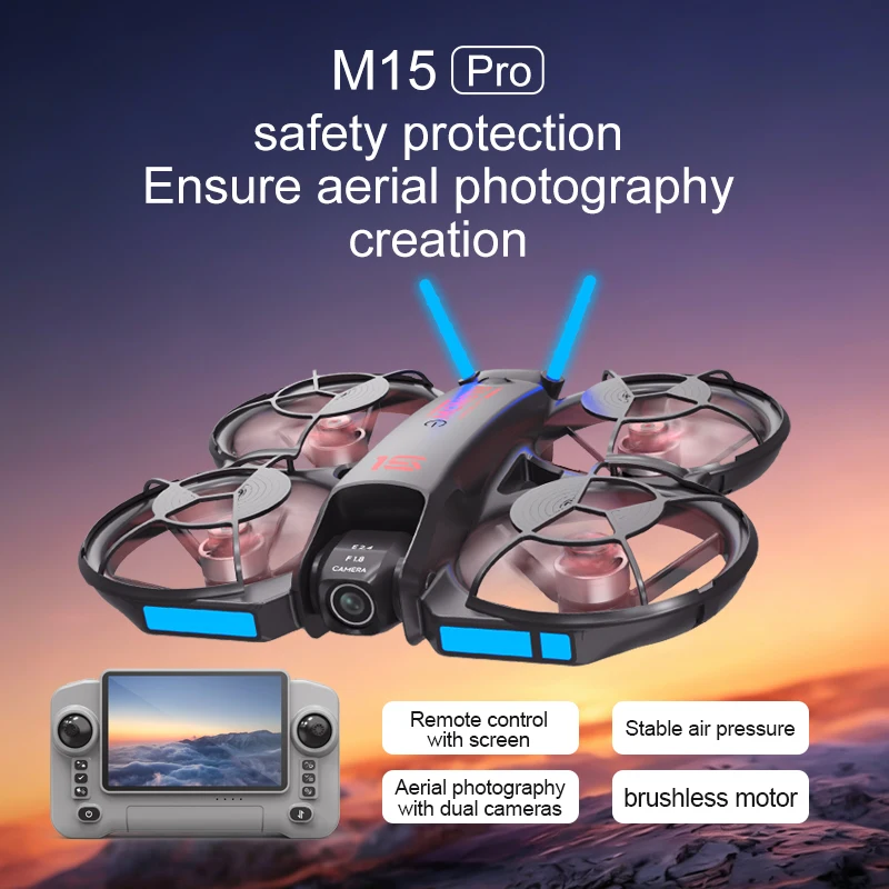 طائرة درون M15 FPV جديدة لعام  - مراجعة Drone Racing Camera وسعره