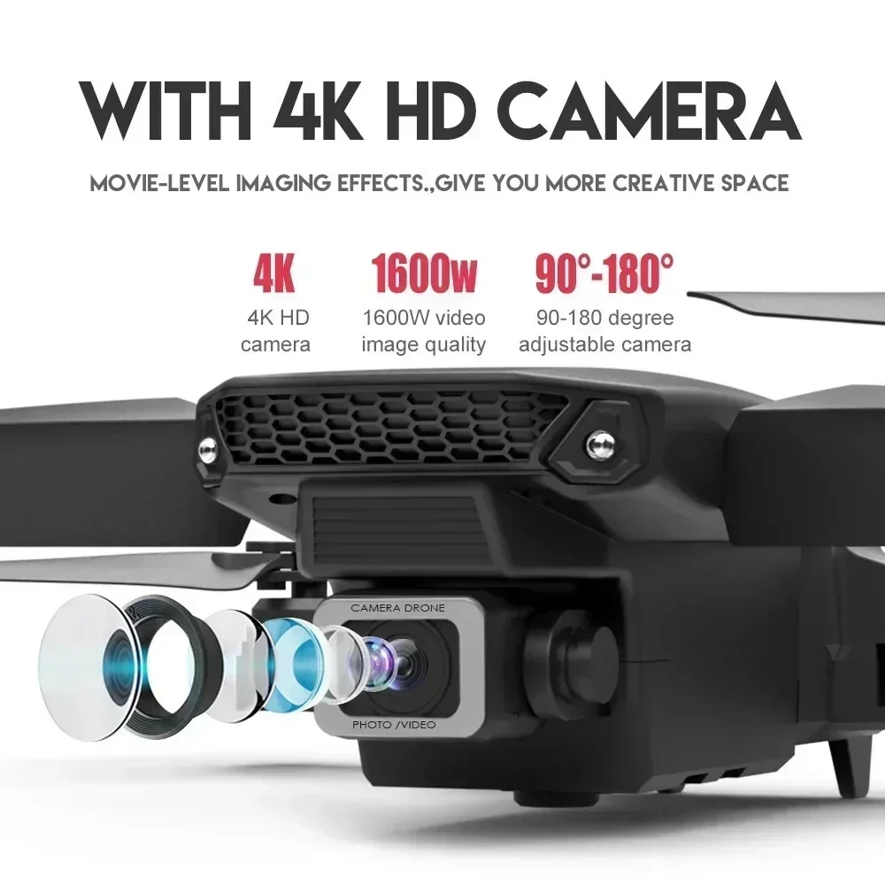 E88 Pro WIFI FPV الطائرة بدون  - مراجعة Drone Racing Camera وسعره