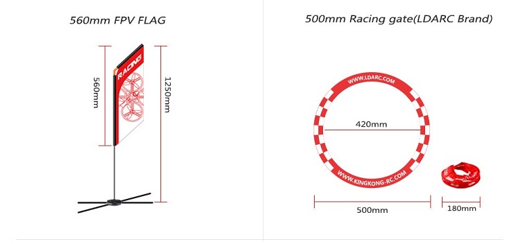 قطع غيار طائرة سباق صغيرة تعمل - مراجعة Drone Racing Gate وسعره